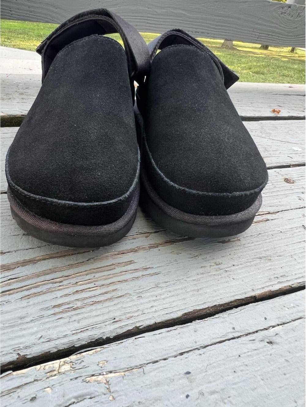 UGG Womens Goldenstar Clog Shoes Sz 8 EUR 39 Black Adjustable Strap GENUINE - Picture 5 of 9